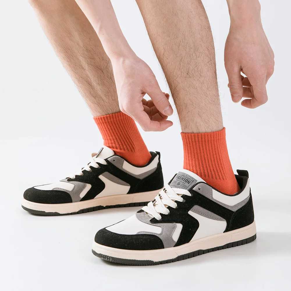 Mens ankle socks with cushions sports running socks breathable and comfortable can accommodate 5 pairs of mens sports socks W241004