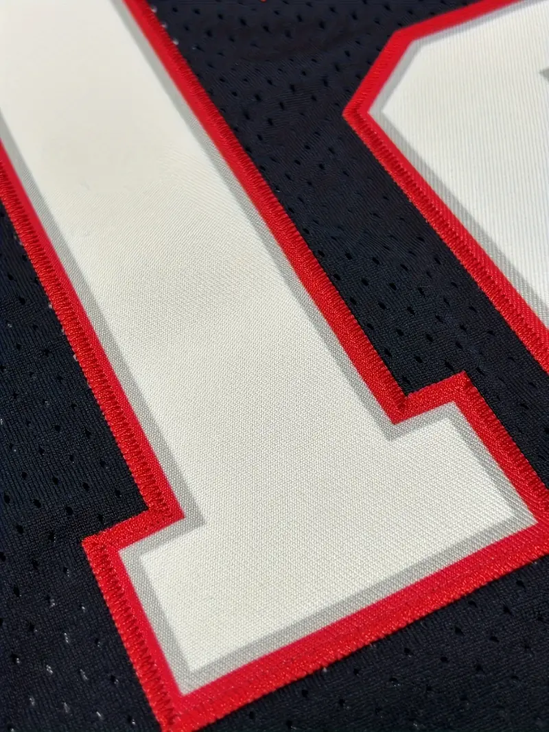 #12 Tom Brady Comfy V-Neck Football Jersey Navy Blue Mesh Embroidery for Training and Competition Breathable Moisture-Wicking Short Sleeve Top for Act