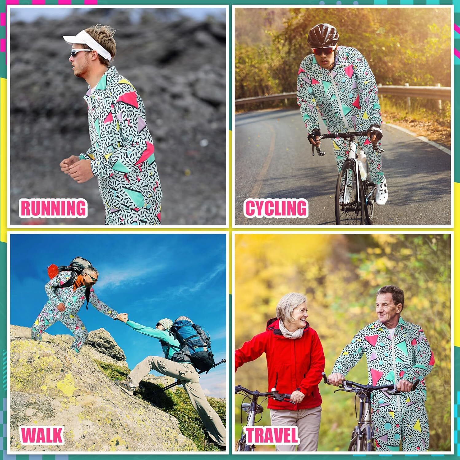 designer tracksuit retro 80s 90s men's side compression sportswear urban clothing casual long sleeved 90s jogging sportswear