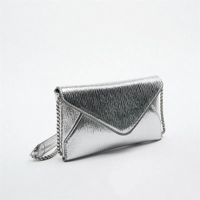 2024 Designer Fashion Single Shoulder Small Square Mini Chain Envelope Women's Crossbody Phone Bag
