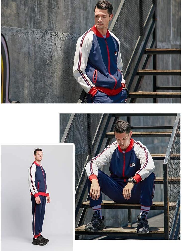 designer tracksuit men's sports clothing 2piece set casual long sleeved sports suit full zipper sports jogging suit