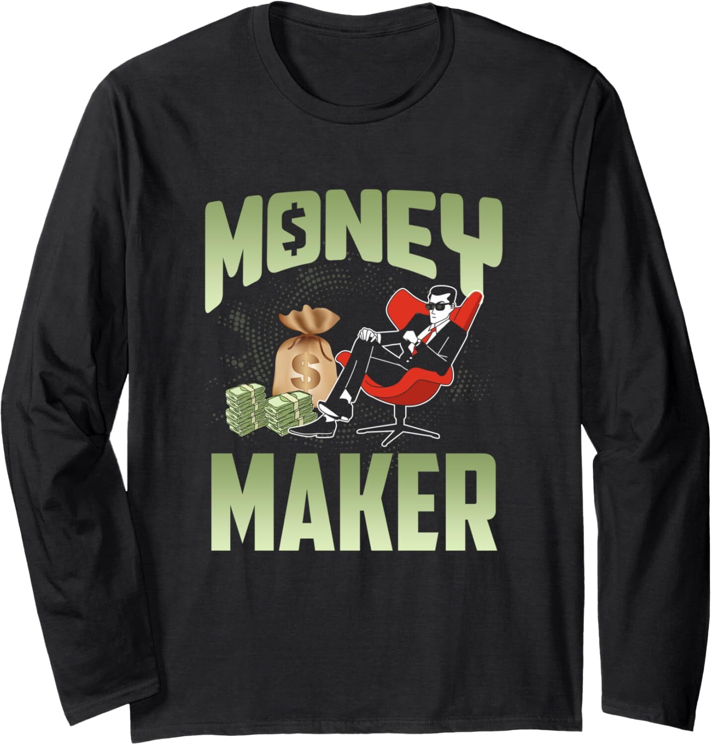 Long Sleeve Shirts for Men sweatshirt Funny Money Maker Businessman Gift Smart Guy Business Power Long Sleeve Tee Streetwear Casual tops clothes