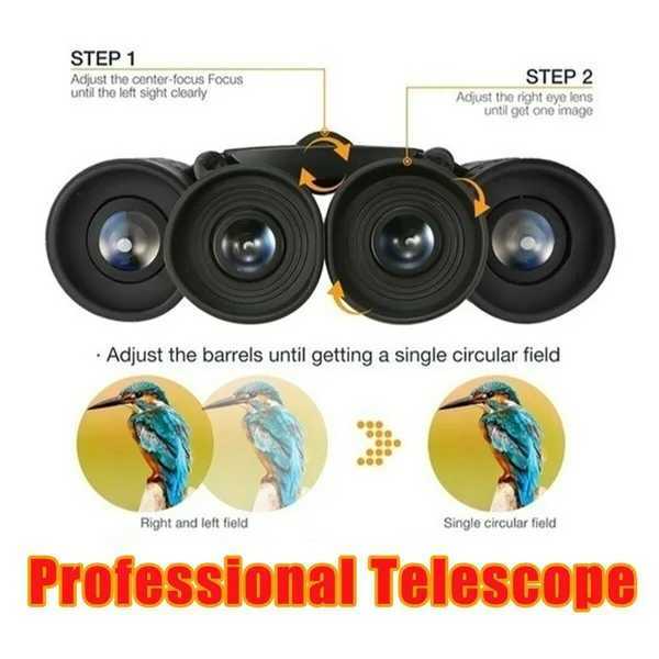 HD Telescope Professional Powerful Binoculars Long Distance Portable Single Mode FMC BAK4 Outdoor Camping Hiking Hunting Optics W241004