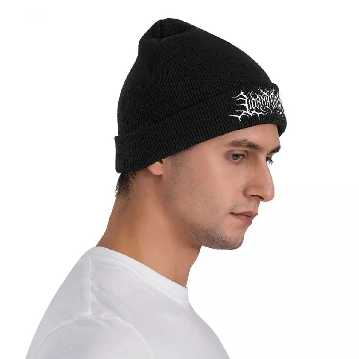 Lorna Shore Knitted Hat Beanie Winter Hats Warm Unisex Casual Heavy Metal Punk Cap Men WomenX241005