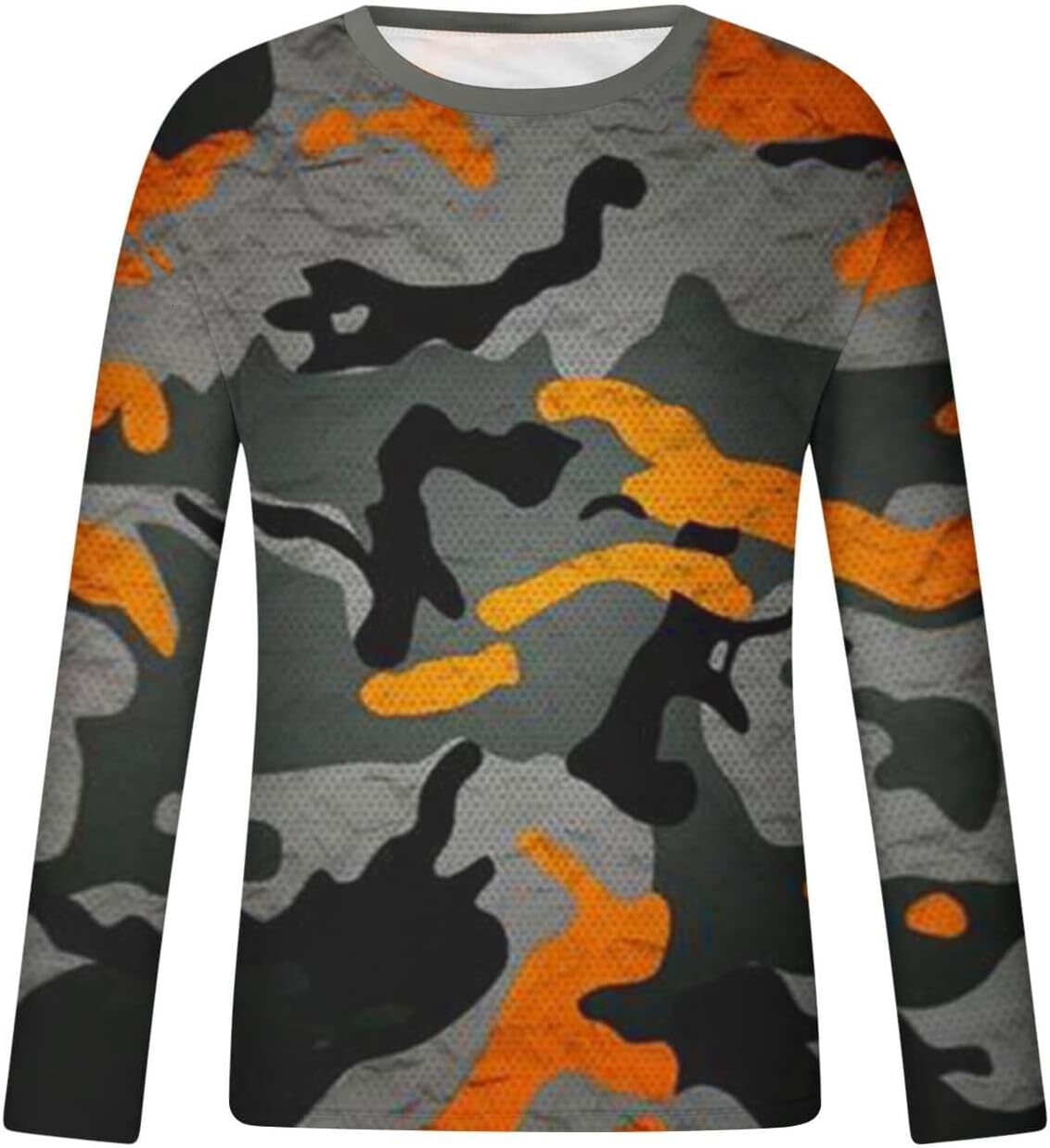 Long Sleeve Shirts for Men sweatshirt Mens Track Athletic Long Sleeve Tops Tee for Mens Boat Neck Print Camo Fall Summer Shirts 2024 T shirt Tee Stree