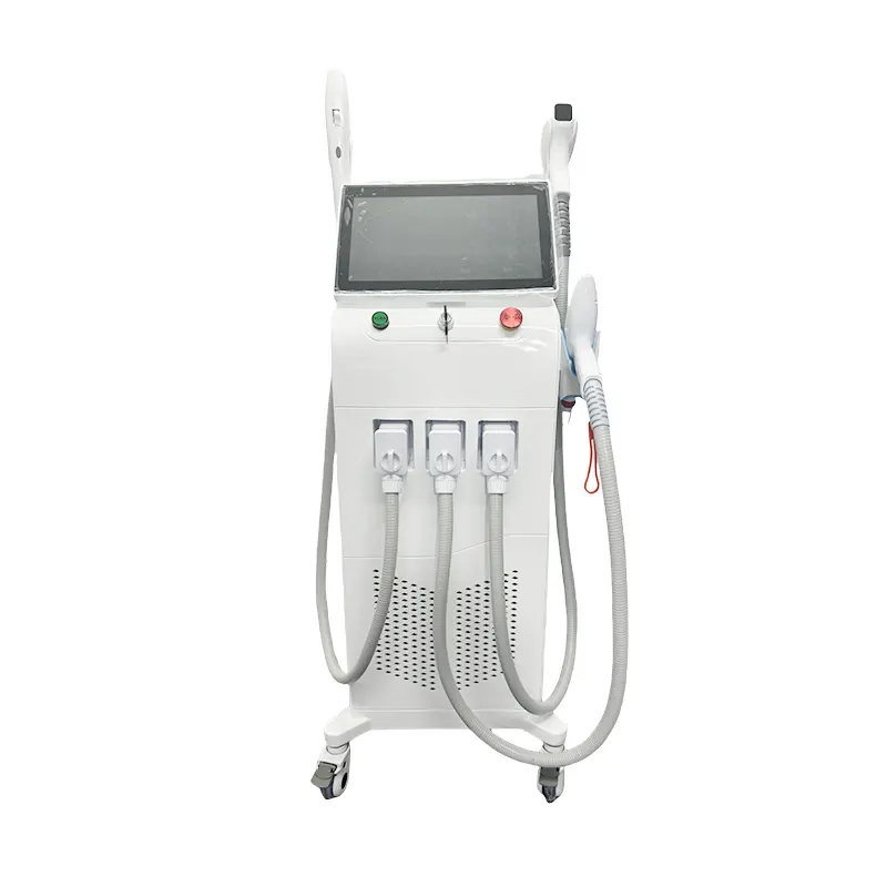 Newest 3 IN 1 Nd Yag Laser Tattoo Removal Beauty Device Fast Hair Removal With IPL Skin Rejuvenation Pigmentation Correctors Machine Equipment
