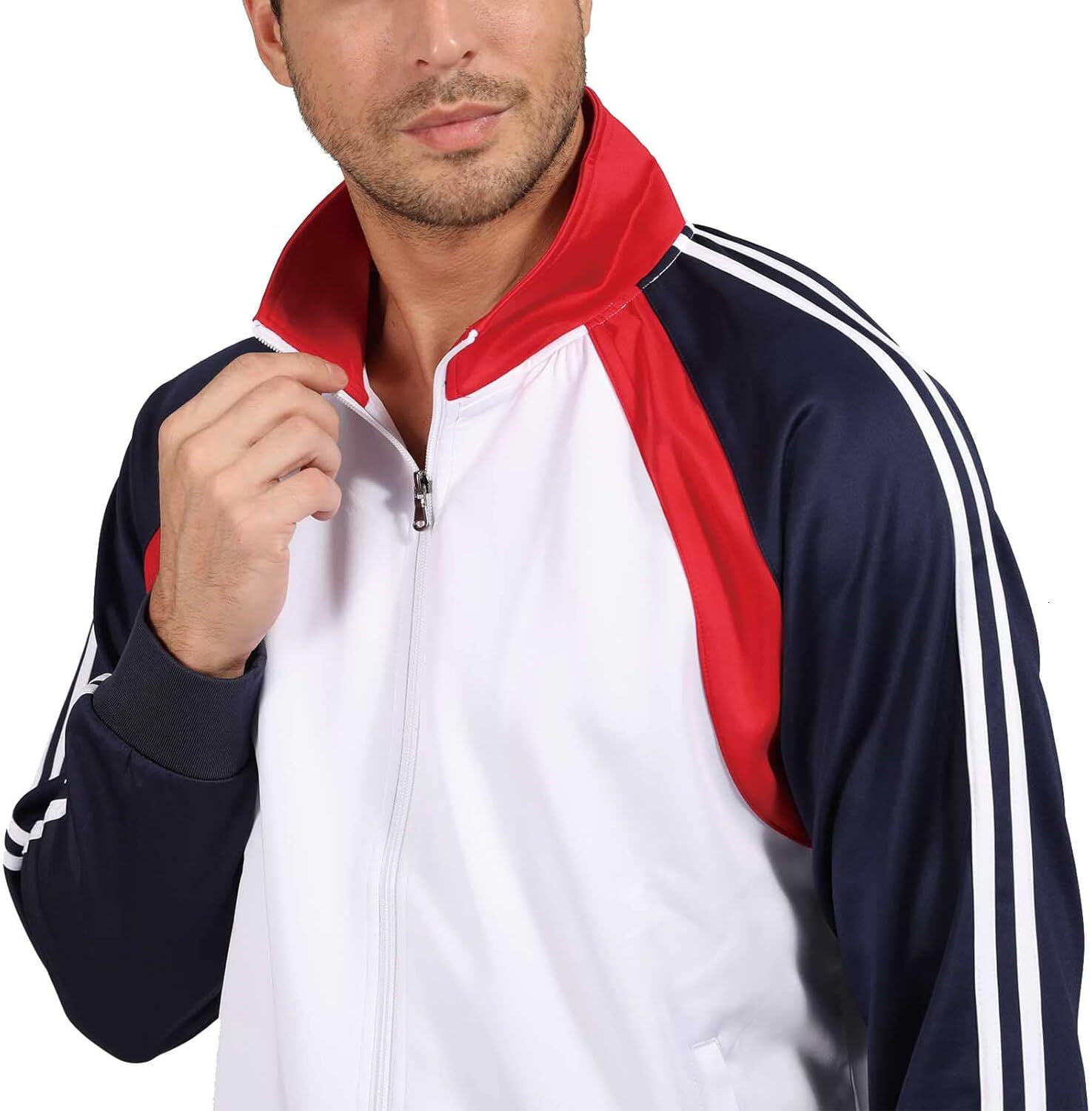 designer tracksuit men's sports running suit set casual full zipper jogging suit set