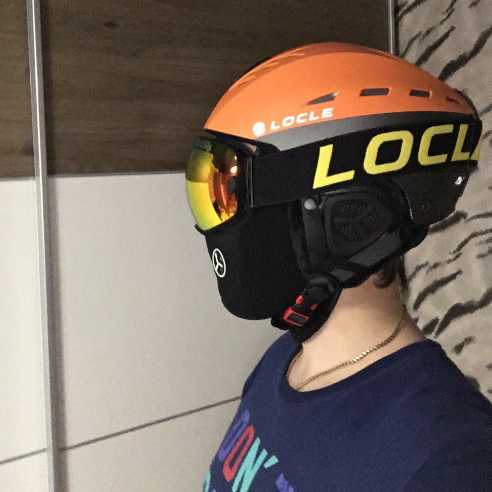LOCLE professional ski helmet mens childrens ski helmet sled snowboard sled 240921bj