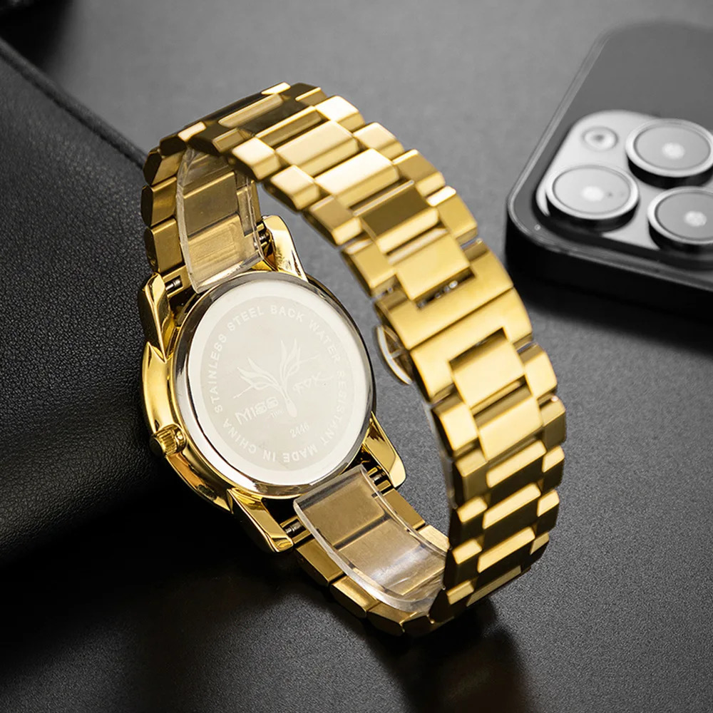 UTHAI W80 Watch For Men Gold Classic Ultra Thin Males Watches Clock Business Waterproof Fashion Quartz Wristwatch 240925 - view 6
