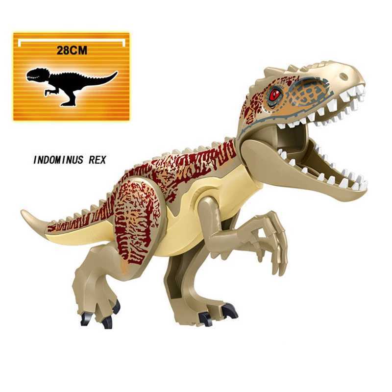 Jurassic World 3 Barbarian Raptors Building Blocks Dinosaur Building Blocks Tyrannosaurus Indominus I-Rex Assembles Childrens Toys W241005