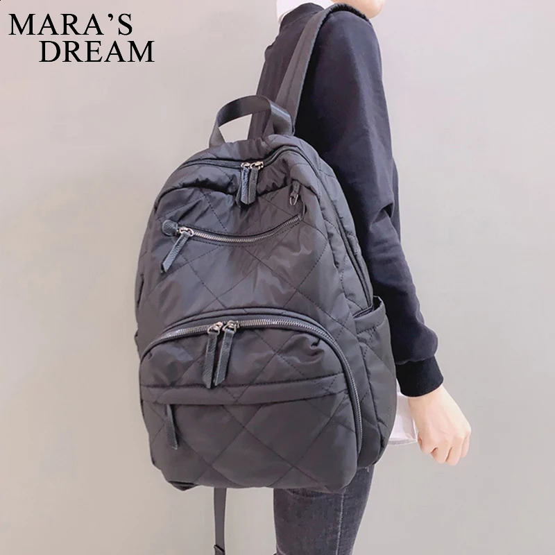 Maras Dream Unisex Waterproof Nylon Backpack Women Large Capacity Travel Leisure Bag Men Camouflage Zipper Student 240925