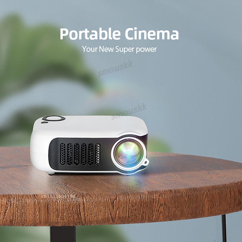 MINI Projector Portable 3D LED Video Projectors Home Cinema Theater Game Laser Beamer Smart TV BOX 1080P 4K Via HD Port A2000 - view 3