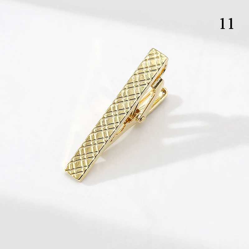 Fashion Classic Gentleman Luxury Stainless Tie Clip 4cm Black Wine-Red Quality Bar Wedding Business Nightclub Men Gift AccessoryX240914