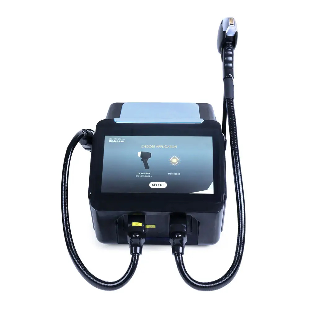High Quality 2 In 1 808Nm Diode Laser Hair Removal Machine And Picosecond Laser Tattoo Removal Machin