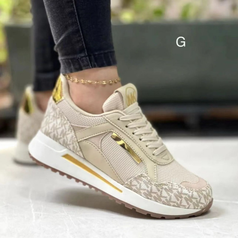 2024 New Style Women Wedges Sneakers Lace - Up Breathable Sports Casual Platform Female Footwear Ladies Vulcanized Shoes