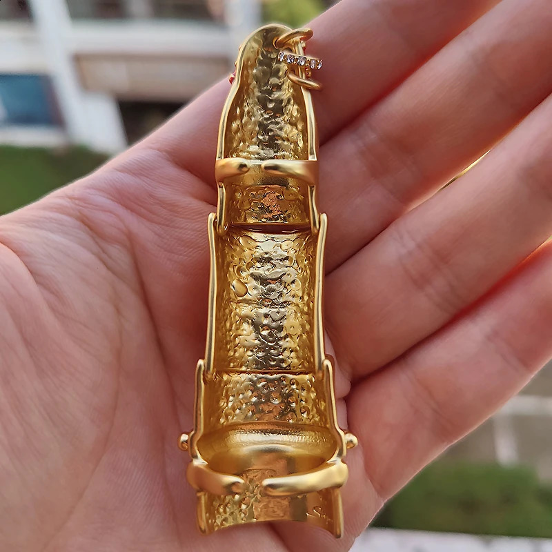 Vintage Red Nail Ring with Three Section Active Joint Ladies Jewelry Party Accessories Gift 240925