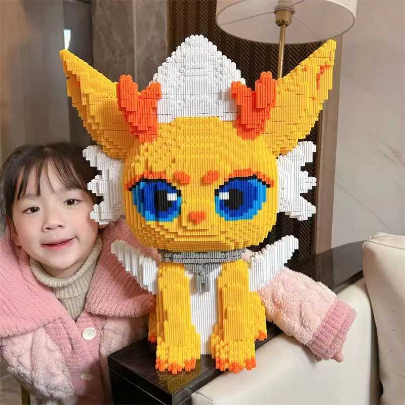 Water Dragon Princess Building Blocks for ChildrenSmall ParticlePuzzle Assembly ToyOrnament Gift for GirlsNew50cm W250102