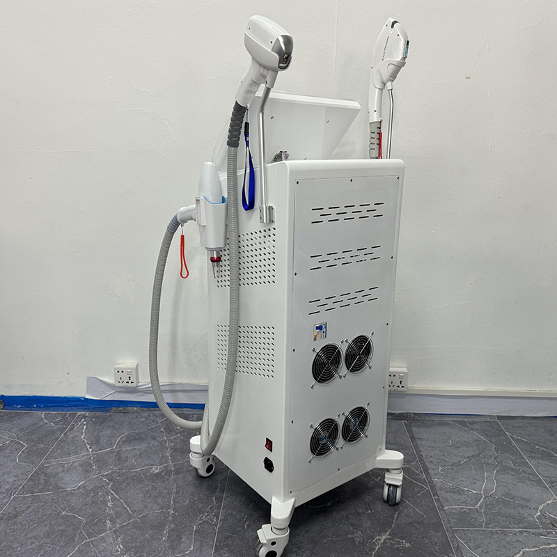 Newest 3 IN 1 Nd Yag Laser Tattoo Removal Beauty Device Fast Hair Removal With IPL Skin Rejuvenation Pigmentation Correctors Machine Equipment