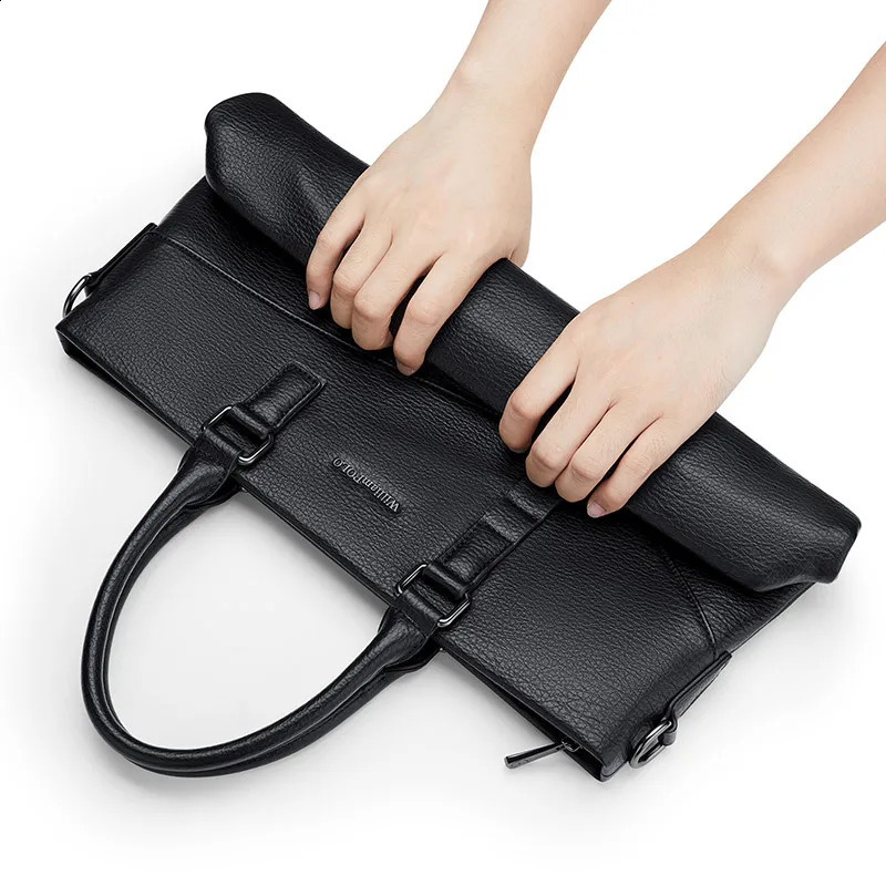 Mens casual briefcase large capacity fashionable single shoulder computer bag multifunctional commuting backpack 240930