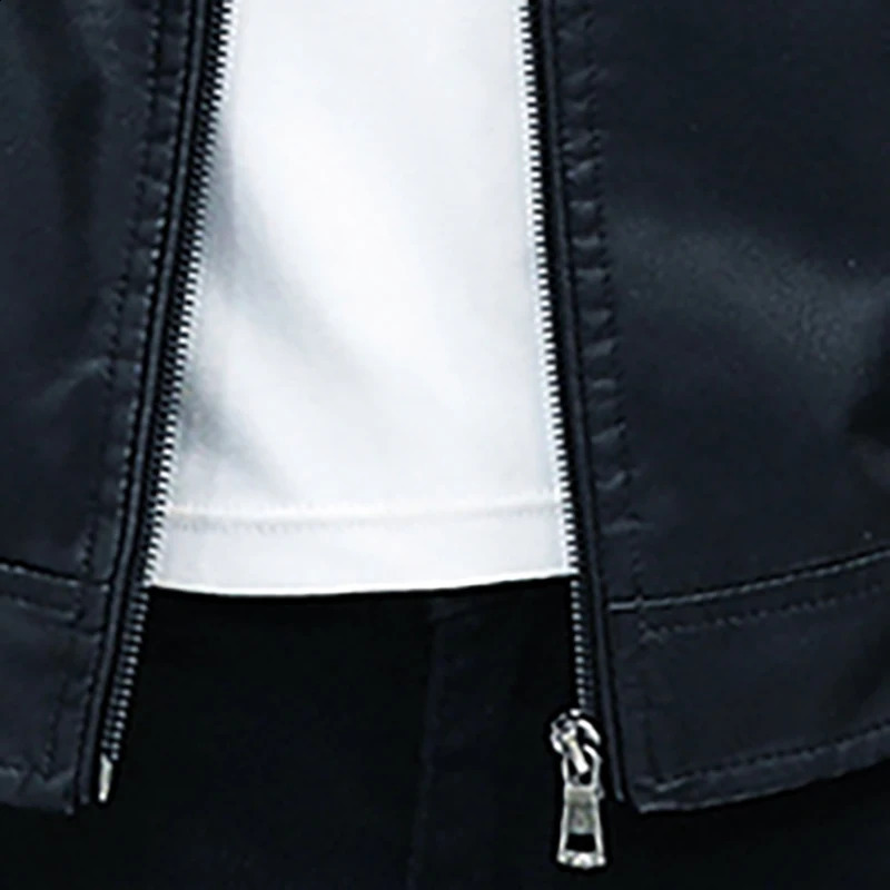 Mens leather suit jacket mens slim fit short fashionable leather casual jacket mens jacket 241007