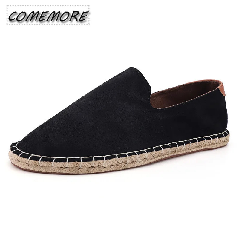 Mens Espadrilles 2024 Spring/Summer Collection Linen Mens Classic Casual Shoes Handmade Loafer Shoes Fashion Apartment Large Size 47 240930bj