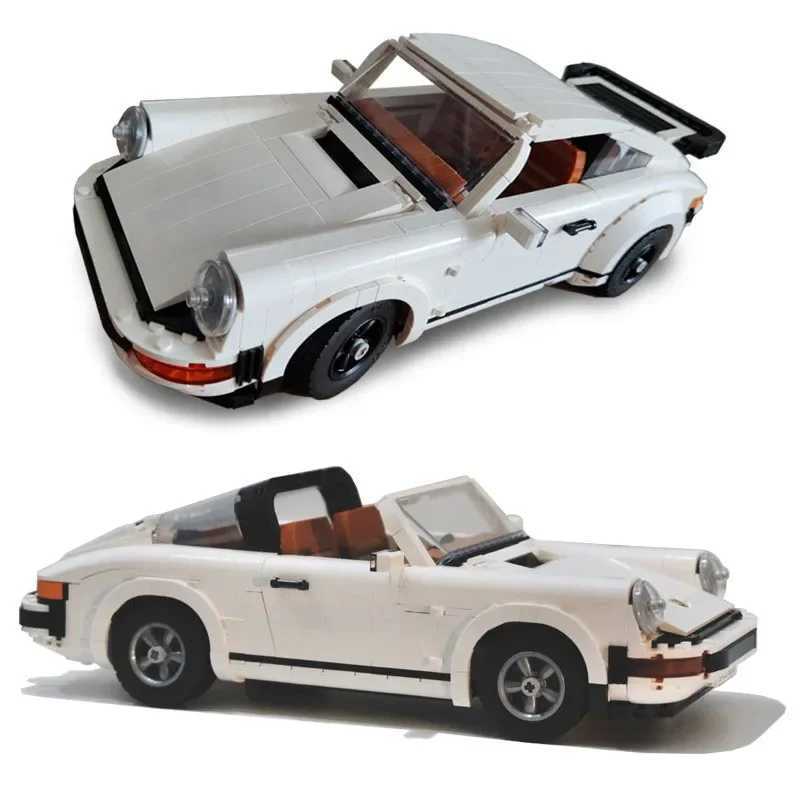 pieces of 1458 technical retro car model building block set 2-in-1 racing classic model set suitable for adult and teenage toy Christmas gifts W241005