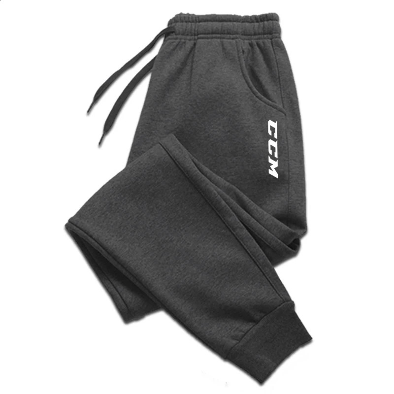 Autumn And Winter CCM Mens Clothing Trousers Fashion Drawstring Casual Pants Jogging Sports Harajuku Style Sweatpants 240930