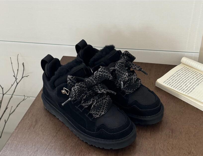 Classic Low Mel casual shoes LowMel Autumn winter women snow top cozy sheepskin sport Casual boots With Box 9f98 739