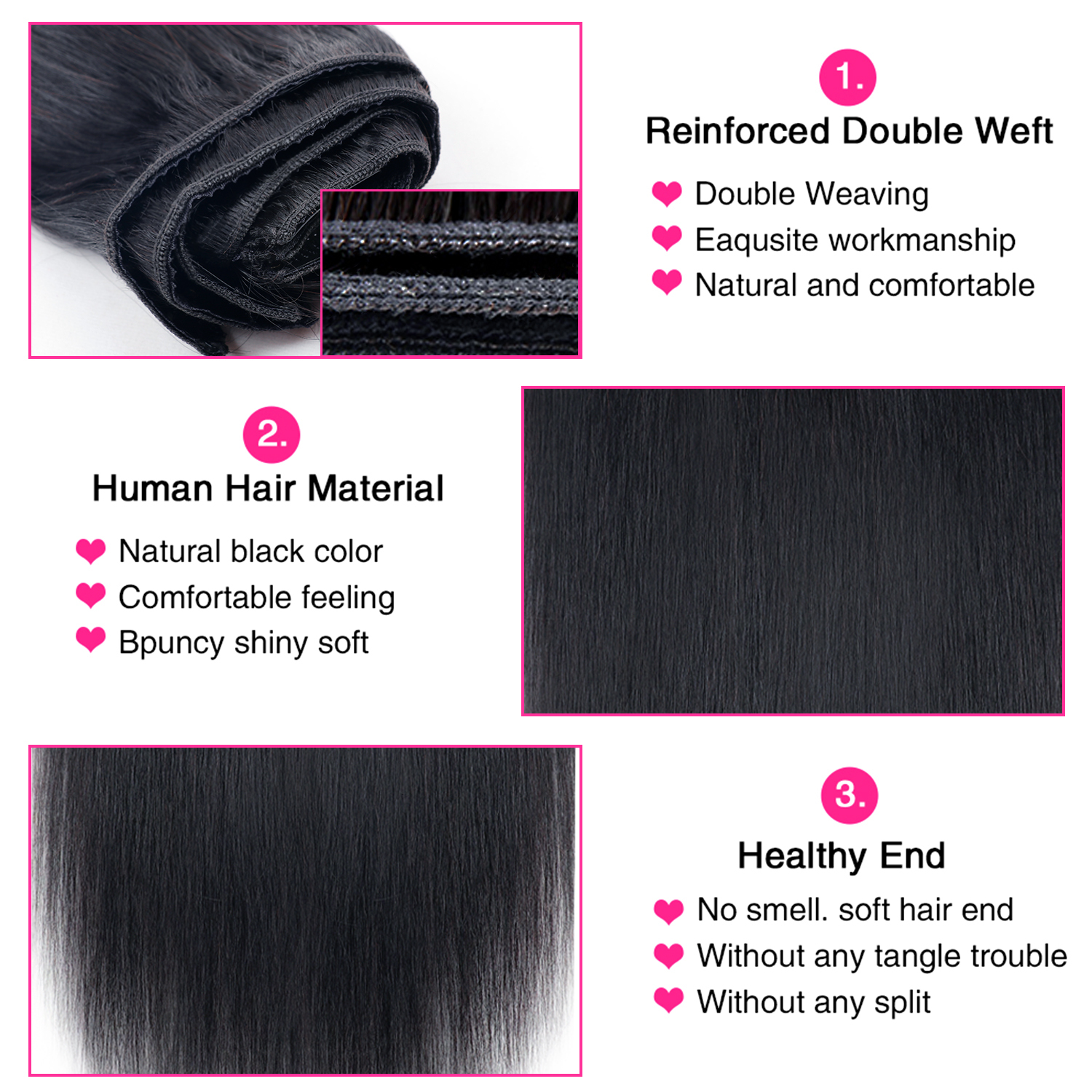 18 Clips In Extensions Brazilian Natural Color Straight Real Human 8 Pieces 12-32 Inches Hair Extensionsfor Women