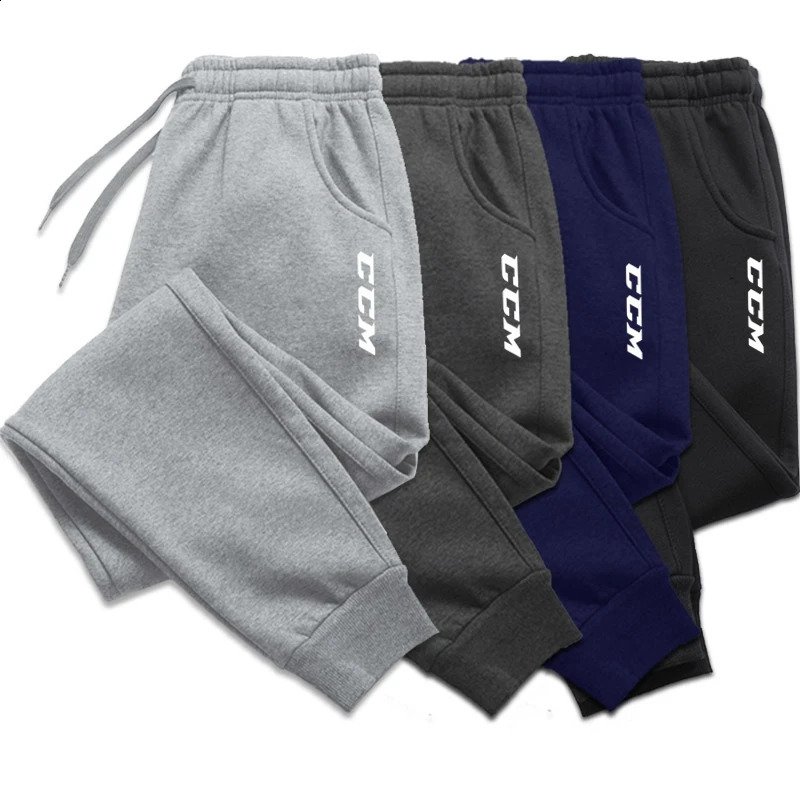 Autumn And Winter CCM Mens Clothing Trousers Fashion Drawstring Casual Pants Jogging Sports Harajuku Style Sweatpants 240930