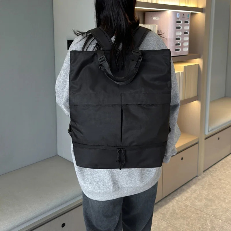 Army Green Nylon Backpack Women And Men Large Capacity Casual Travel Backbag Versatile Unisex Waterproof Oxford School Bag Big 240925