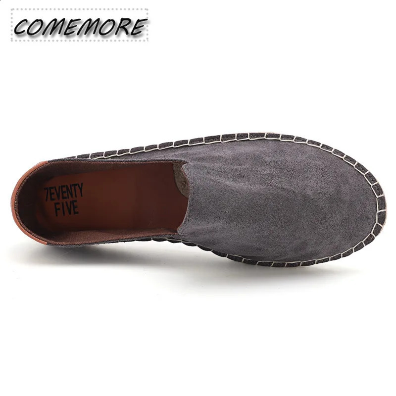 Mens Espadrilles 2024 Spring/Summer Collection Linen Mens Classic Casual Shoes Handmade Loafer Shoes Fashion Apartment Large Size 47 240930bj
