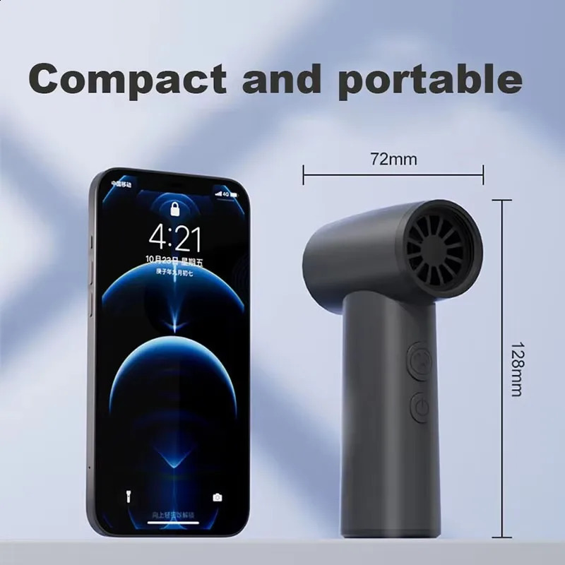 Charging wireless mini hair dryer power high-speed hair dryer household large hair dryer mini turbojet fan 240930
