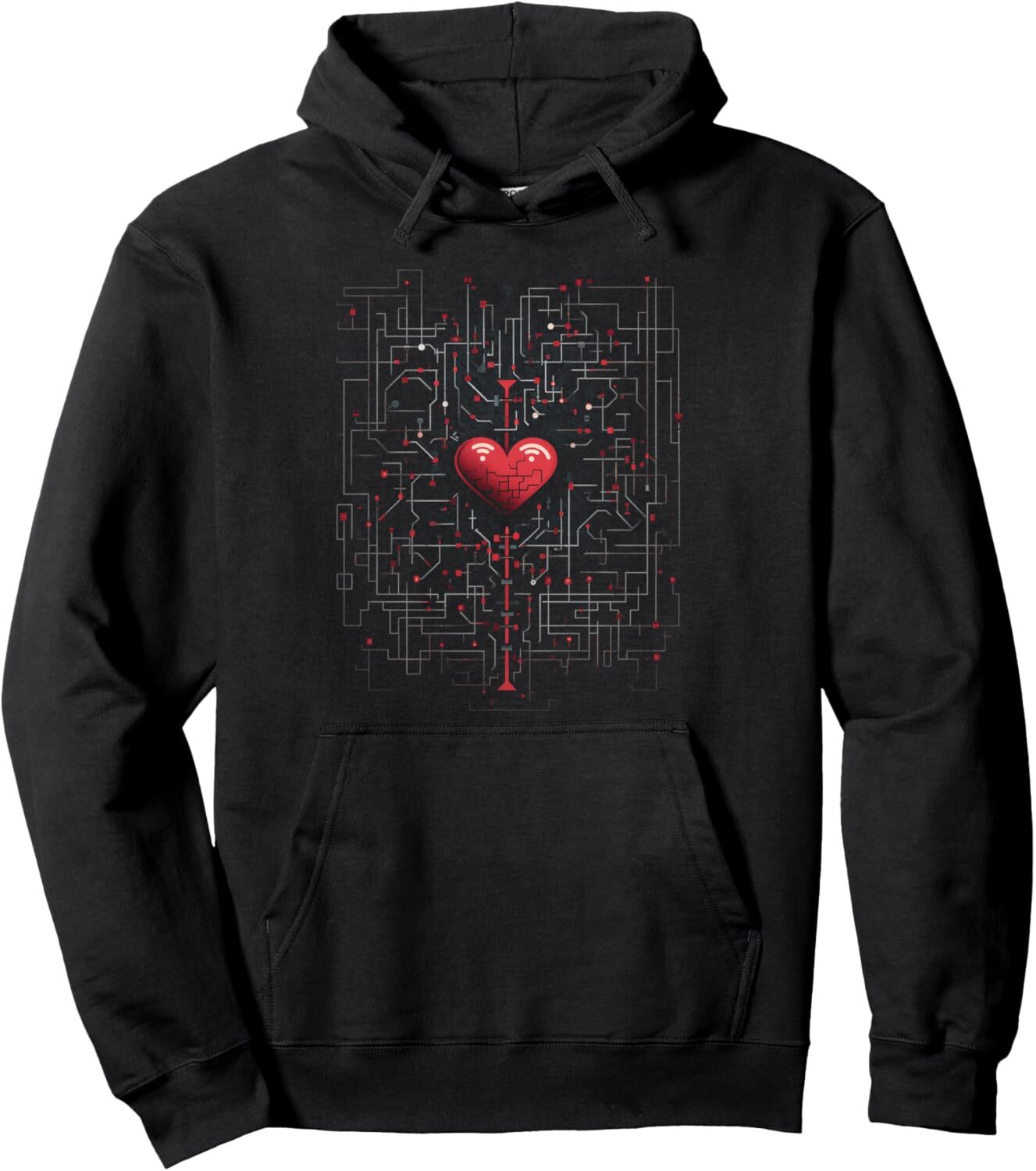 Hoodie for Mens Womens Valentines Day Love Maze In An Intricate Design Graphic Tee Pullover Hoodie Graphic Hoodies sweatshirt Pullover Long Sleeve