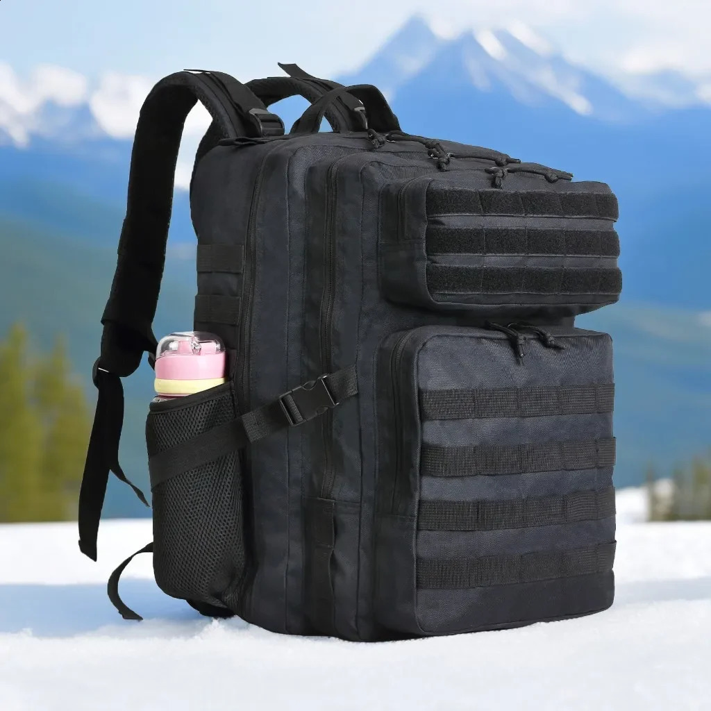 SYZM Men Tactical Backpack Nylon 30L50L 3P Softback Outdoor Rucksack Hiking Camping Hunting Bags 240925