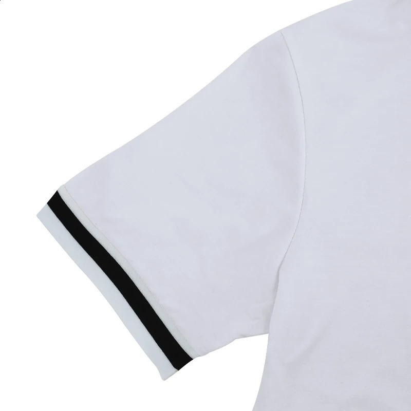 Mens summer polo cardigan solid short sleeved two-piece casual set 240930