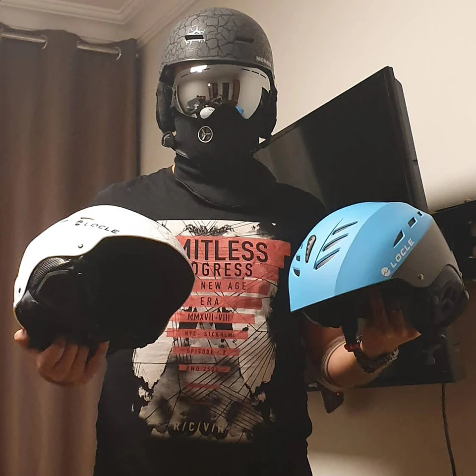 LOCLE professional ski helmet mens childrens ski helmet sled snowboard sled 240921bj