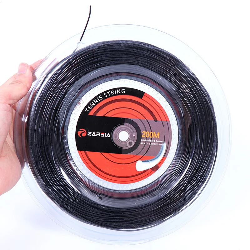 Nylon tennis rope 200m steel wire diameter 16G/1.35mm 45-60 lbs tennis racket soft rope tennis accessories 240921