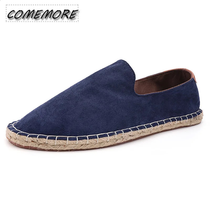 Mens Espadrilles 2024 Spring/Summer Collection Linen Mens Classic Casual Shoes Handmade Loafer Shoes Fashion Apartment Large Size 47 240930bj