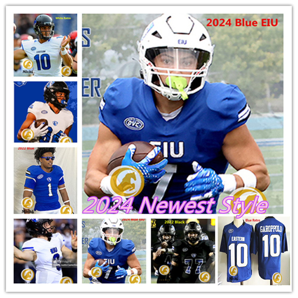 Kevin Conway Eastern Illinois Jersey Blainey Dowling Chris Caldwell TylerClark Daniel Ajose Alex Ginnever Tony Romo Eastern Illinois Panthers Football Jerseys