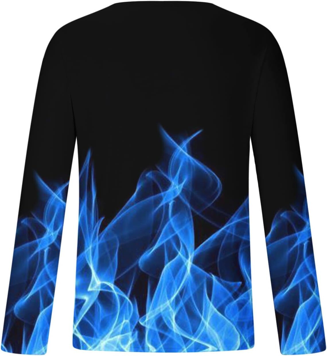 Long Sleeve Shirts for Men sweatshirt Fashion Men's Flame Graphic T-Shirts Long Sleeve 3D Printed Tees Shirts Streetwear Hip Hop Tops 2023 Tee St