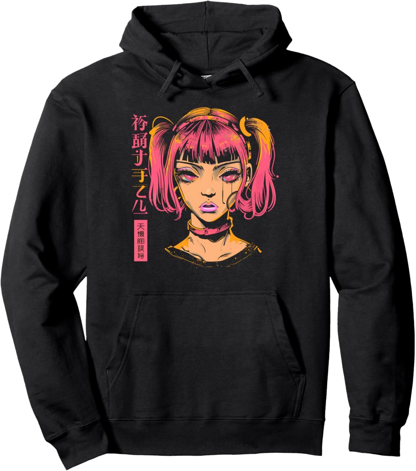 Hoodie for Mens Womens Graphic Japanese Aesthetic Vaporwave Manga Art Graphic Tees Pullover Hoodie Graphic Hoodies sweatshirt Pullover Long Sleeve