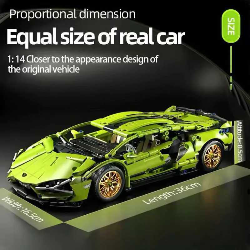 1280 model building blocks for technical racing cars sports cars urban machinery speed cars supercars bricks puzzle toys childrens and adult gifts W24