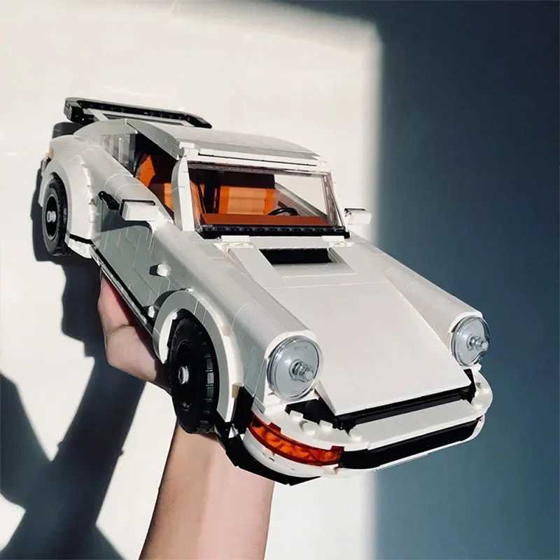 pieces of 1458 technical retro car model building block set 2-in-1 racing classic model set suitable for adult and teenage toy Christmas gifts W241005