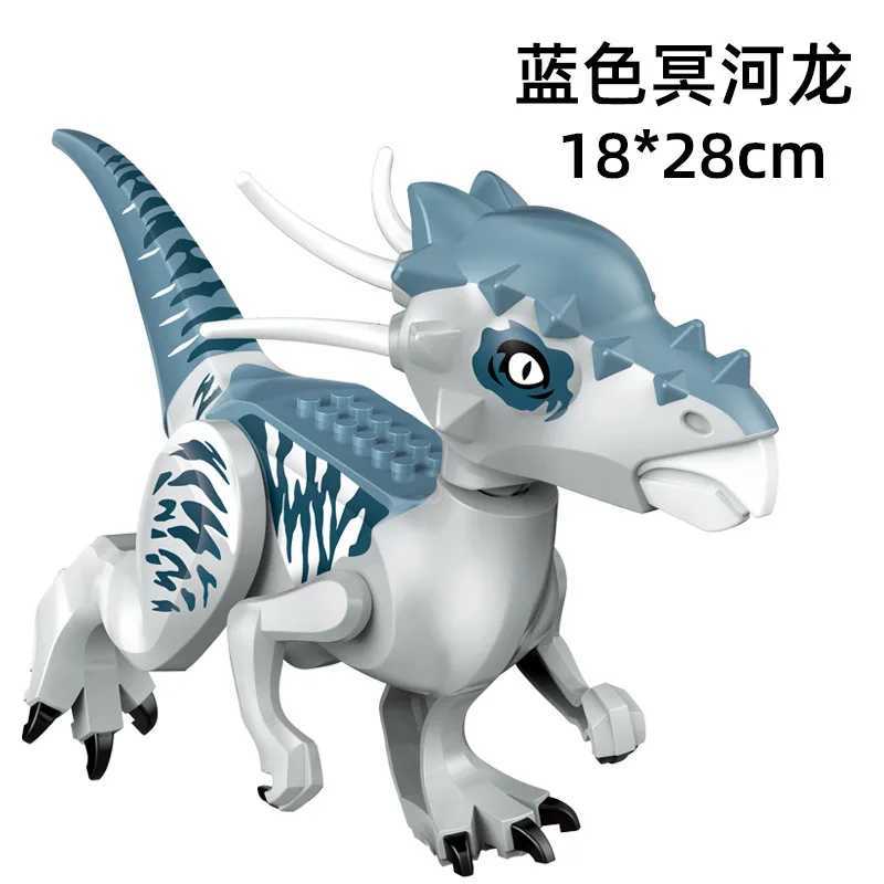 Jurassic World 3 Barbarian Raptors Building Blocks Dinosaur Building Blocks Tyrannosaurus Indominus I-Rex Assembles Childrens Toys W241005