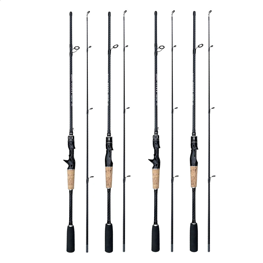 Fishing Rod Carbon Fiber ML 2 Sections SpinningCasting Lure Pole 165m18m Bait Wt 825g with Ceramic Guide Ring Jigging 240926