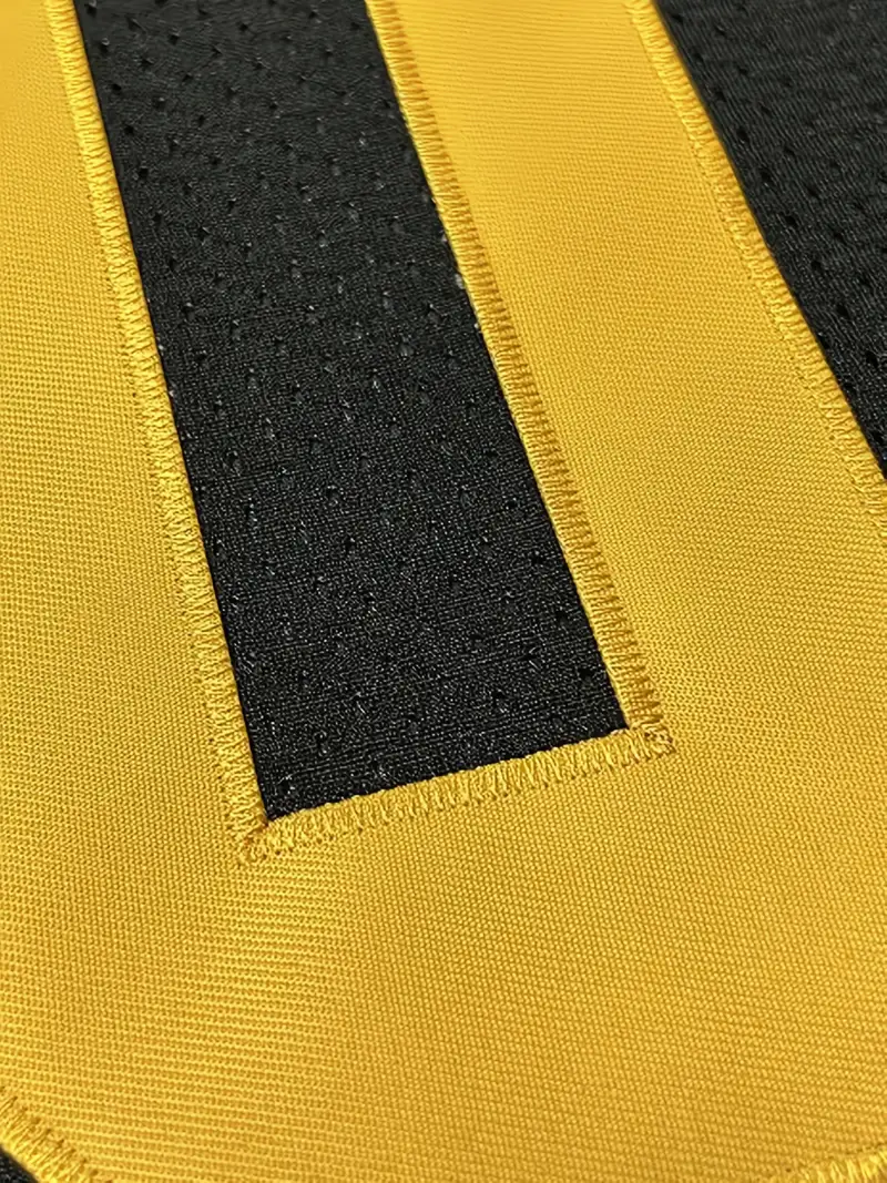 #90 TJ Watt Comfy V-Neck Football Jersey Black & Yellow Mesh Embroidery for Training and Competition Breathable Moisture-Wicking American Football Shi
