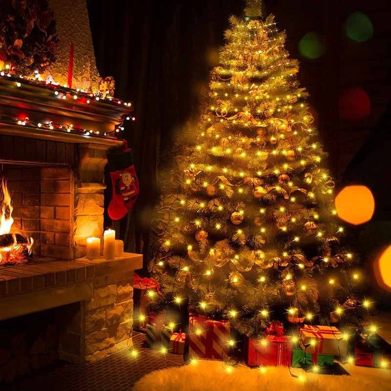 280LED Christmas Tree Light String Holiday Outdoor Garden Fairy Waterfall Used for Wedding Year Family Gathering 240927 - view 5