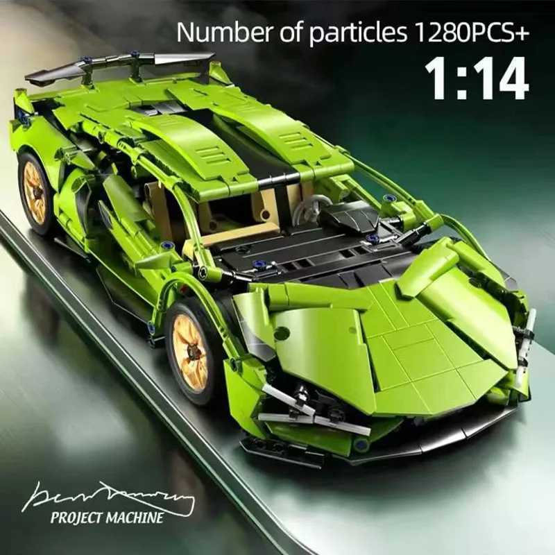 1280 model building blocks for technical racing cars sports cars urban machinery speed cars supercars bricks puzzle toys childrens and adult gifts W24