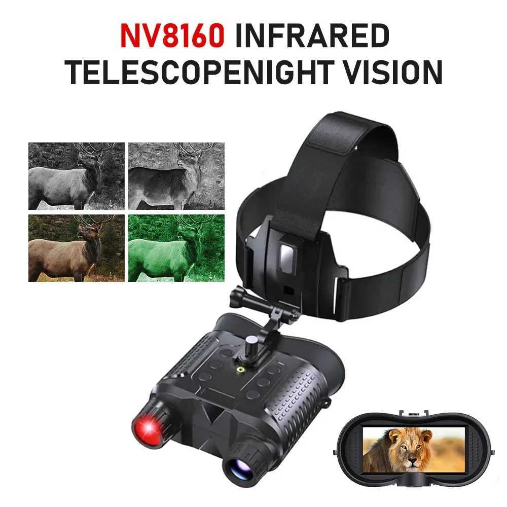 NV8160 Head mounted Night Vision 8X Digital Zoom Hand Non tactical Helmet Night Vision Goggles 1080P HD Infrared Diode W241004